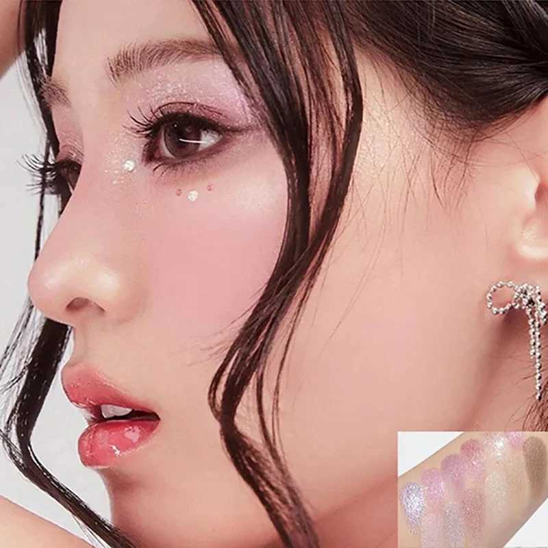 Flash Diamond Peach Kumquat Eyeshadow Palette Nude Pink Purple Eye Pearl Glitter Shadows Korean Charming Contour Eyes Make UpCL240812