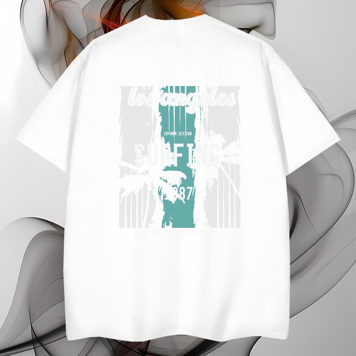 T shirt 230g Pure Cotton tree Spring Summer Breathable Soft Asian Size Tshirts 2024 Comfortable Clothes