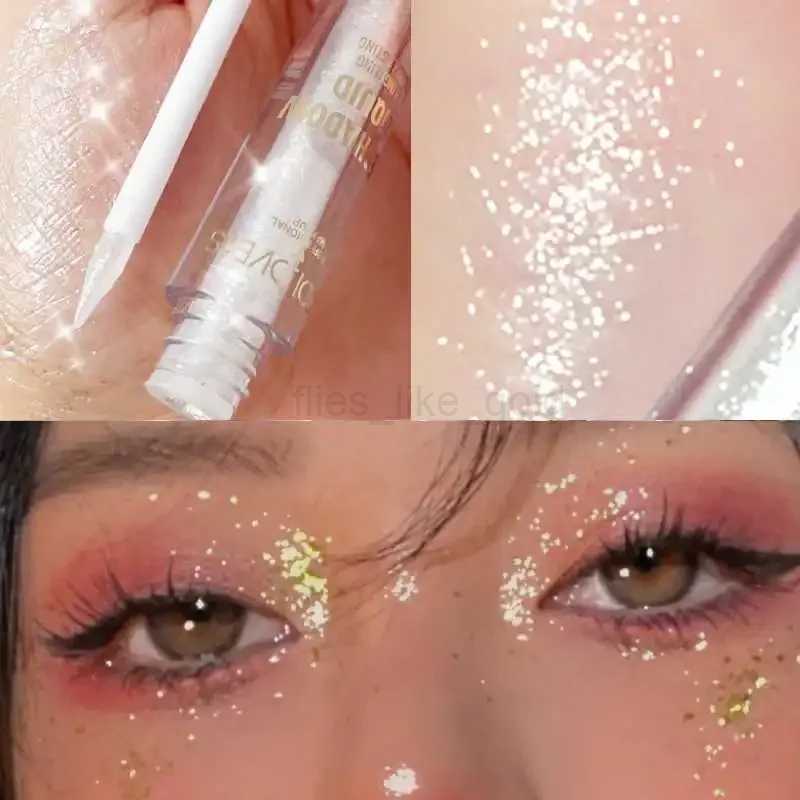 1 piece of eye shadow shimmer and shiny waterproof sequin liquid glitter high gloss eyeliner party cosmetics W240812