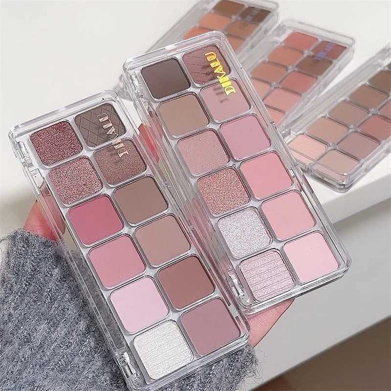 12 color eye shadow Pallete matte eye shadow girl beginner makeup nude pink eye shadow low saturation full matte eye shadowW241212