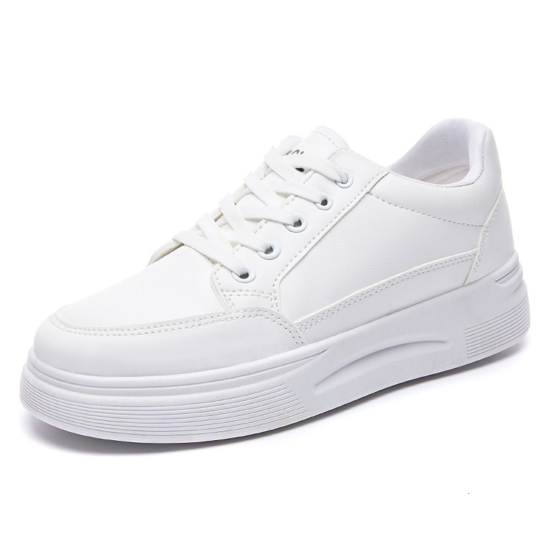 Ddmysports Spring New Student Round Ead Board Sports And Leisure Single Thick Soled Shoes Women S Fashion White Outdoor