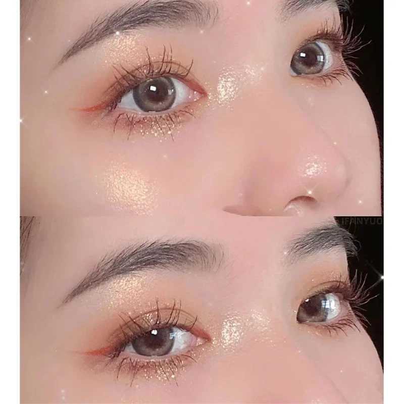 2-color glitter eye shadow water light broken feeling durable waterproof eye shadow low light fluorescent makeupW241212