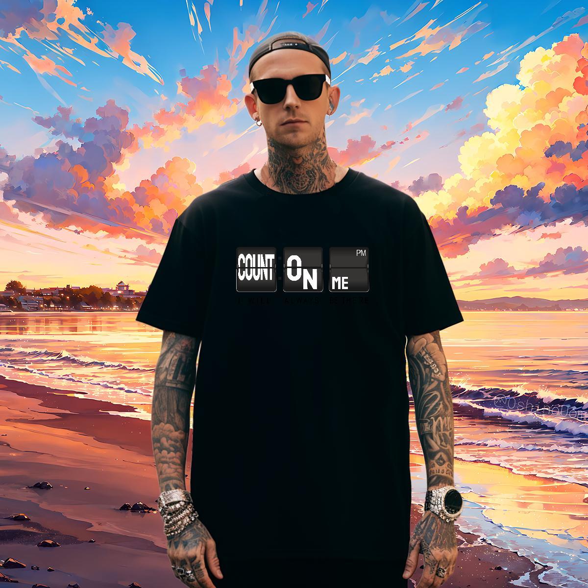 Loose Fit Tshirts letter 230g 100% Cotton Street Breathable Short Sleeve T shirt DIY Printed DIY Customized Tops Tees