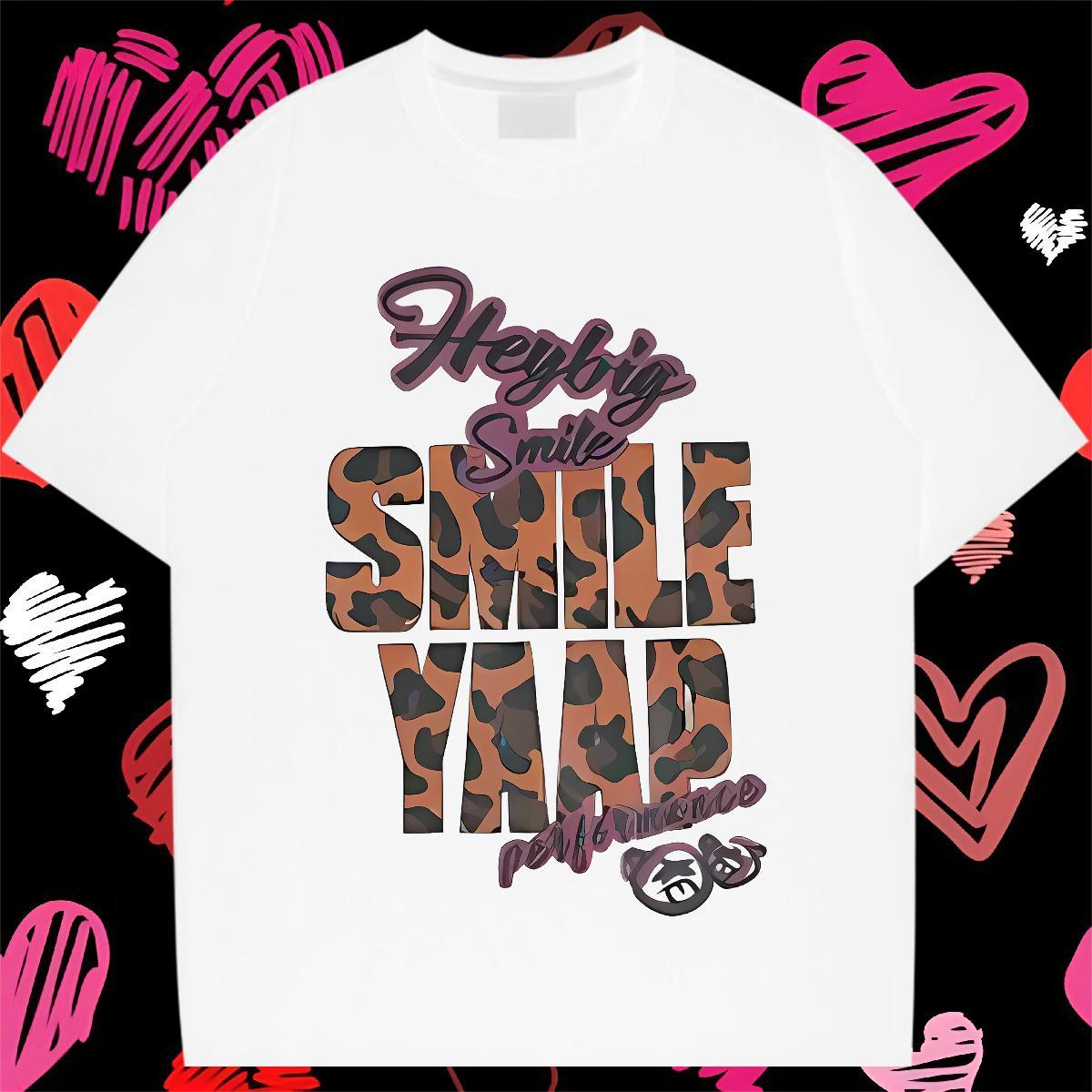 2024 DIY Mens T Shirts letter Tees 230g Cotton Daily Outfit Wholesale Oversized 4XL Round Neck Short Sleeve Mens Tshirts