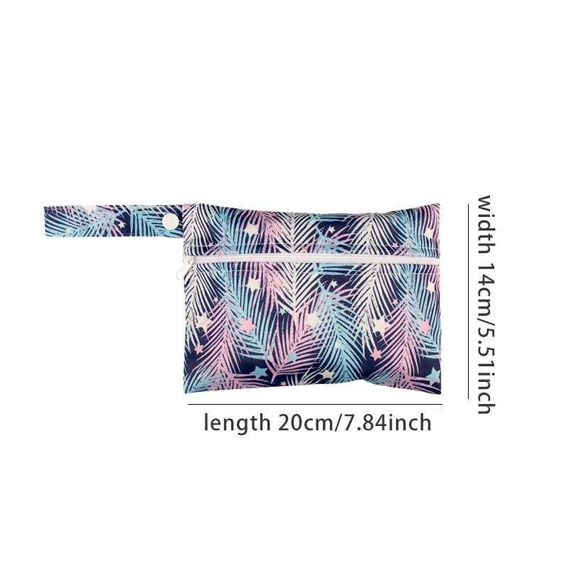AI2 baby diaper bag mini wet bag 14X20cm zipper waterproof wet diaper handbag travel outdoor handcart handbag W240812