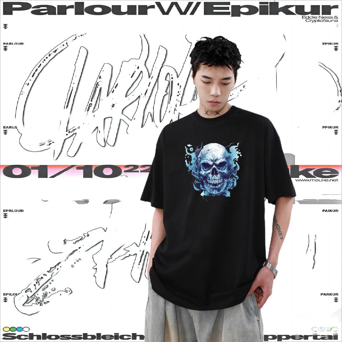 2024 New Mens T Shirts angry Tees Shirts 230g Cotton Outdoor Loose Fit DIY Printed Breathable Short Sleeve Tshirts
