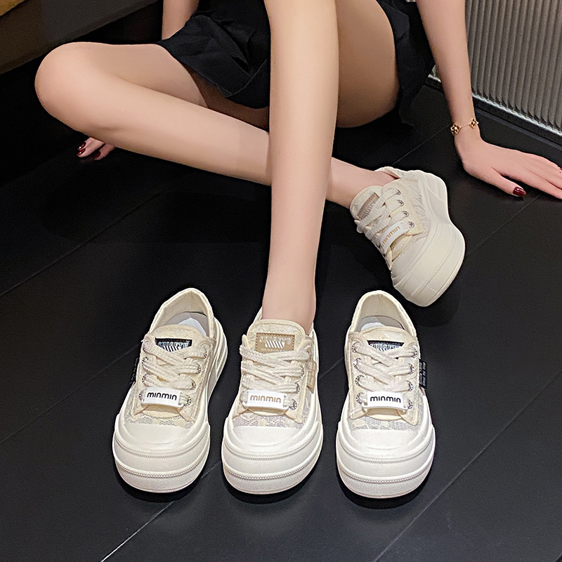 Ddmysports Little White Spring And Summer New Korean Edition Ins Casual Women S Versatile Breathable Two Wear Canvas Shoes Outdoor