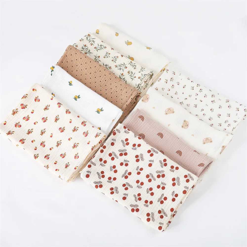 Baby products Cotton Gauze plain weave baby blanket super soft quick drying for newborns boys and girls childrens bath towels baby strollers blanket c