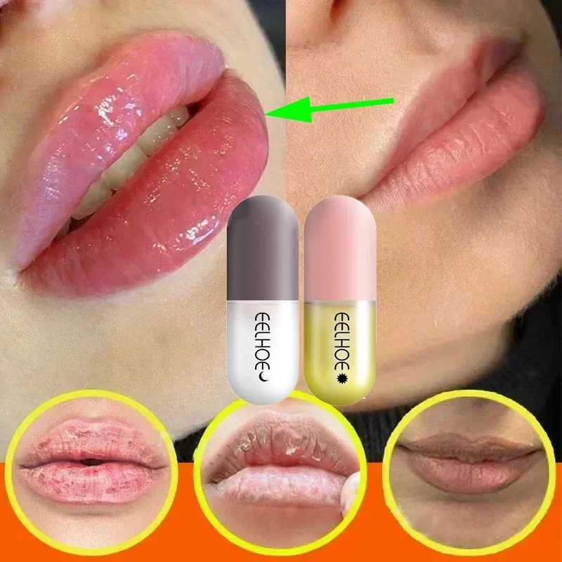 Instant lipstick oil lipstick gloss reduces fine lines increases lip elasticity moisturizes and nourishes makeup sexy lip care W240810