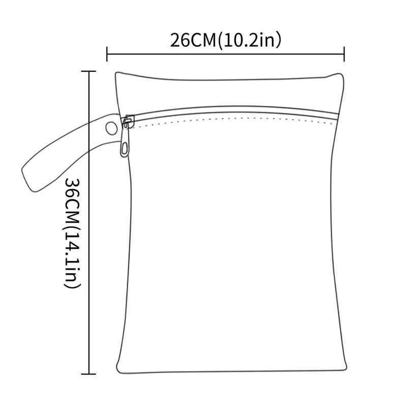 HappyFluent New Fashion Printing 26 * 36CM Waterproof Washable Cart Urine Bag Mom Handbag Beach and Tourism W240812