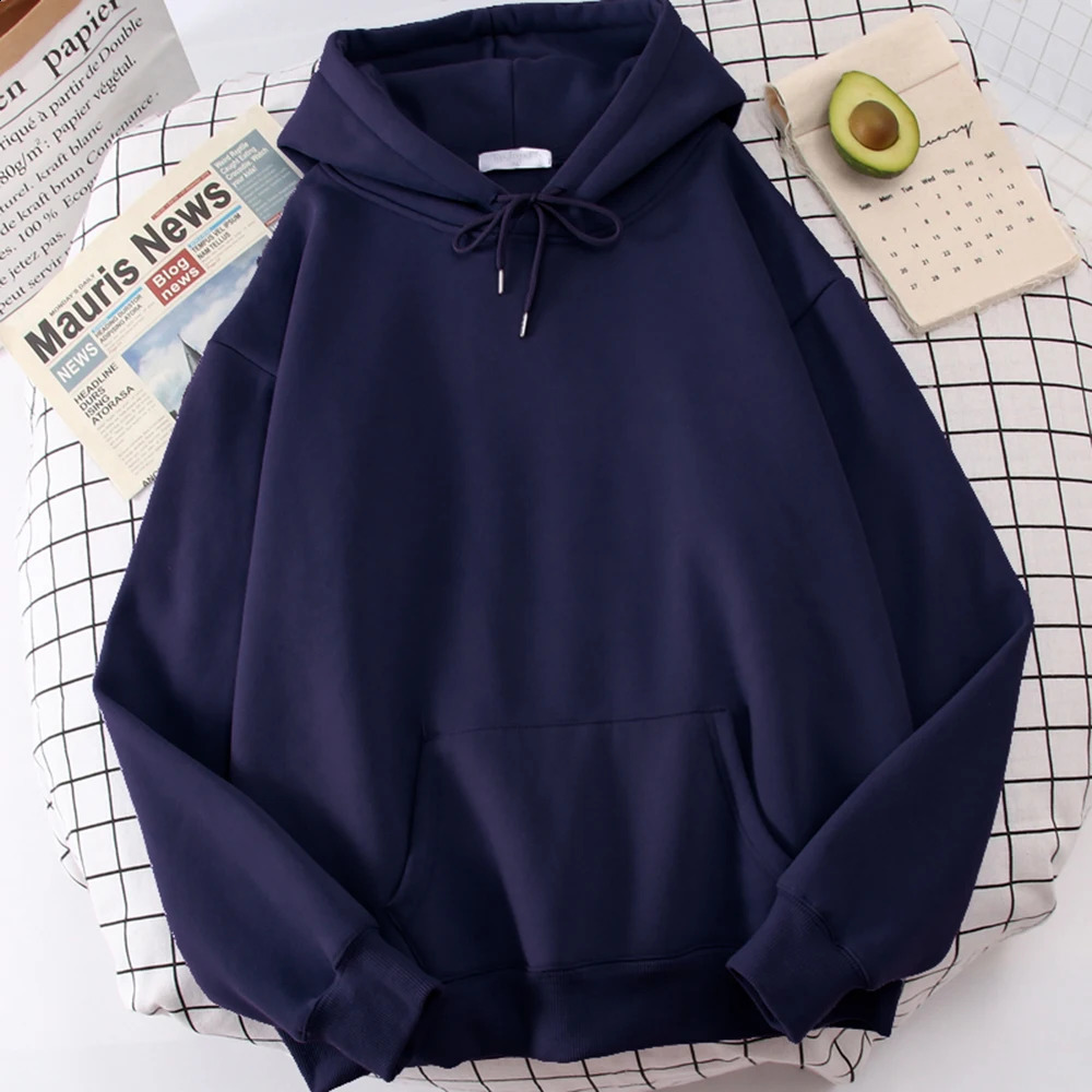 Soild Haze Blue Hoodies Sweatshirt Men Hoodie Sweatshirts Spring Autumn Hooded Jumper Pullover Streetwear Hoody 240812