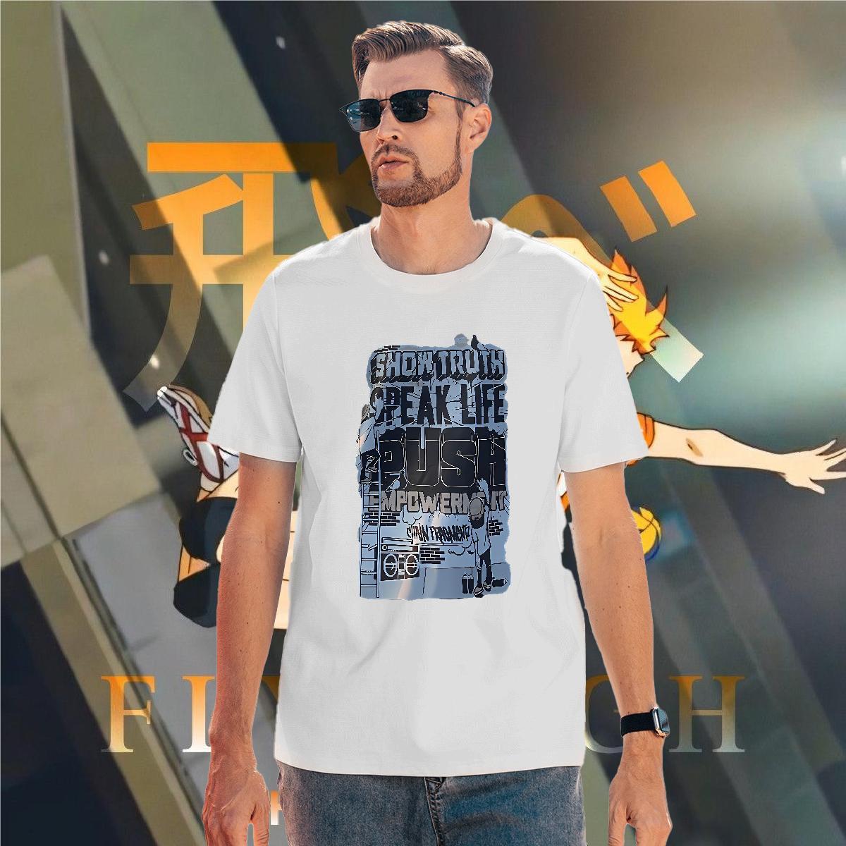 Loose Tshirts letter 230g Pure Cotton Street Breathable Crew Neck T shirt Custom Cartoon Stylist Tees
