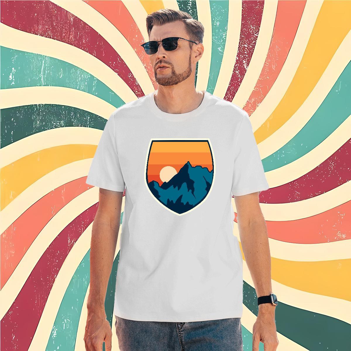 Brand Mens Tshirts sky 230g Cotton Casual Beach Breathable T Shirt For Man Oversized Fashion Casual Tee Shirt