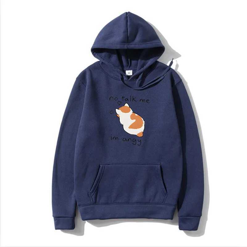 New Cat Printed Mens Hoodie Sweatshirt Mens and Womens Hoodie Long Sleeve Hoodie XS-XXXL Extra LargeW240724