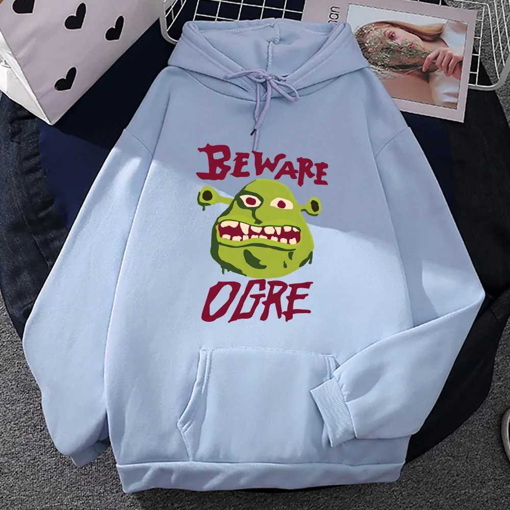 Monster Shrek Mens Hoodie Mens and Womens Fashion Simple Long Sleeve Sweatshirt Autumn and Winter Street Fashion HoodieW240724