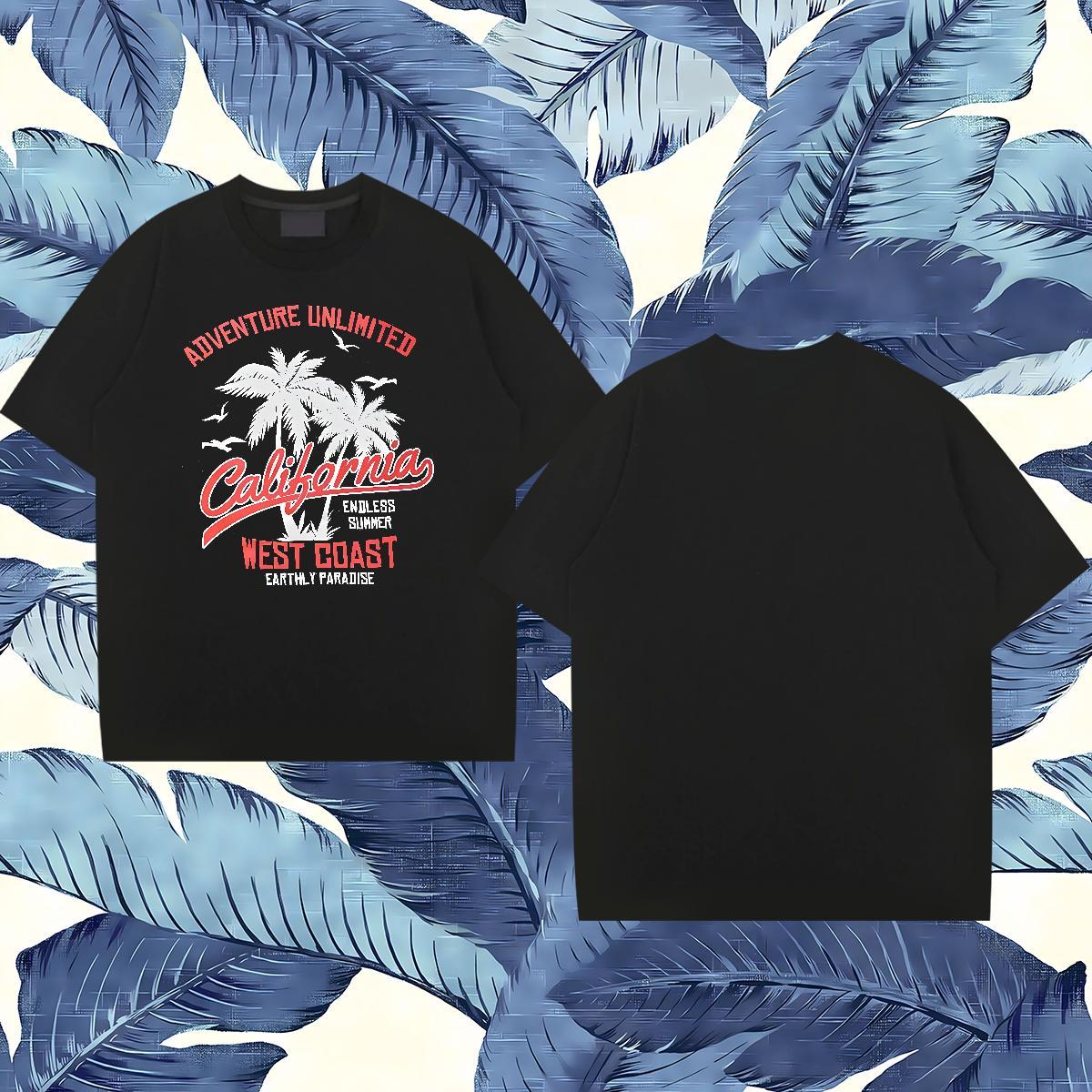 Fashion Design T Shirt For Man tree Tops 230g Pure Cotton Spring Summer Soft Customized Breathable Crew Neck Mens Tshirts