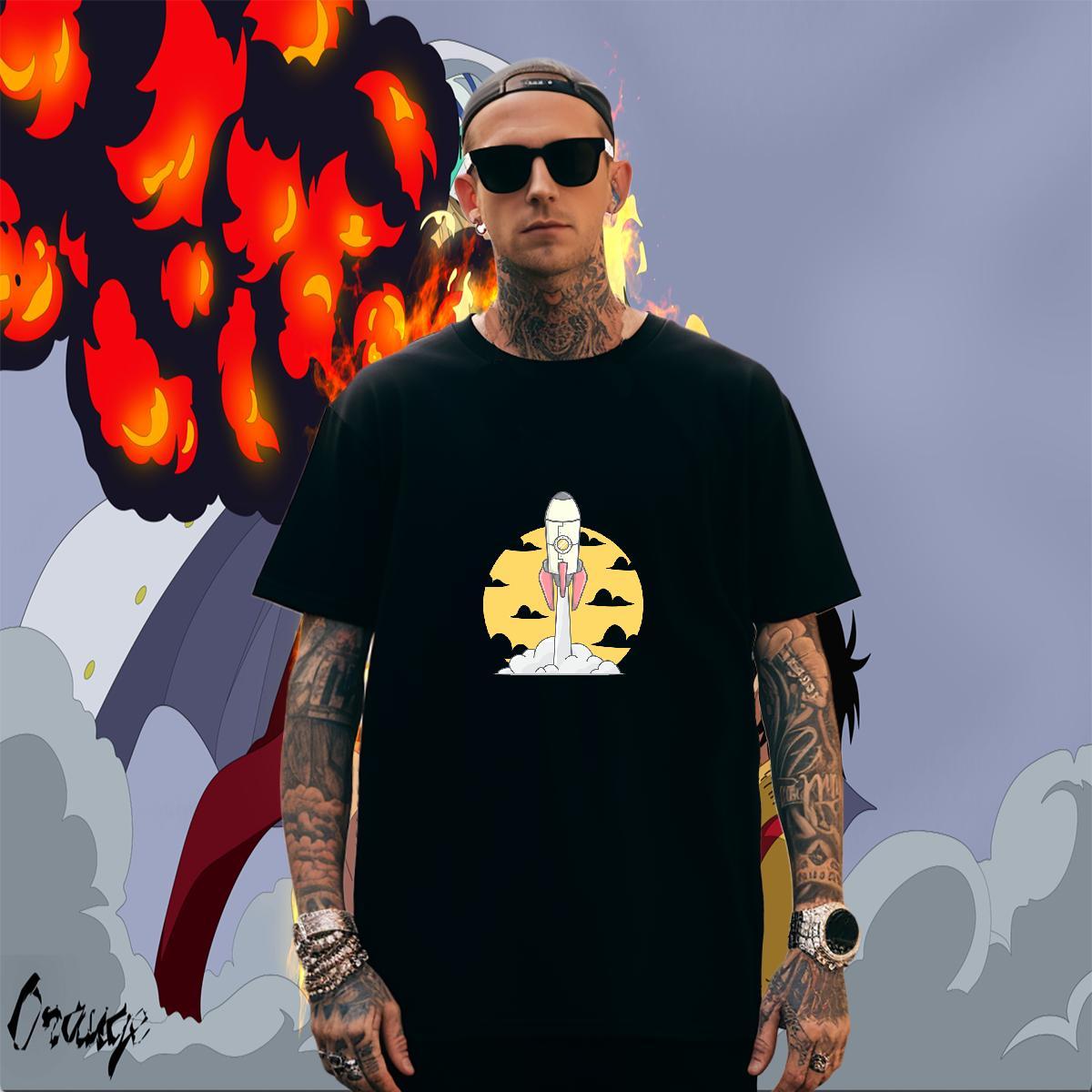 Casual New T-Shirts for Men 230g 100% Cotton Tshirts Daily Outfit Breathable Custom Printing Cool Wear