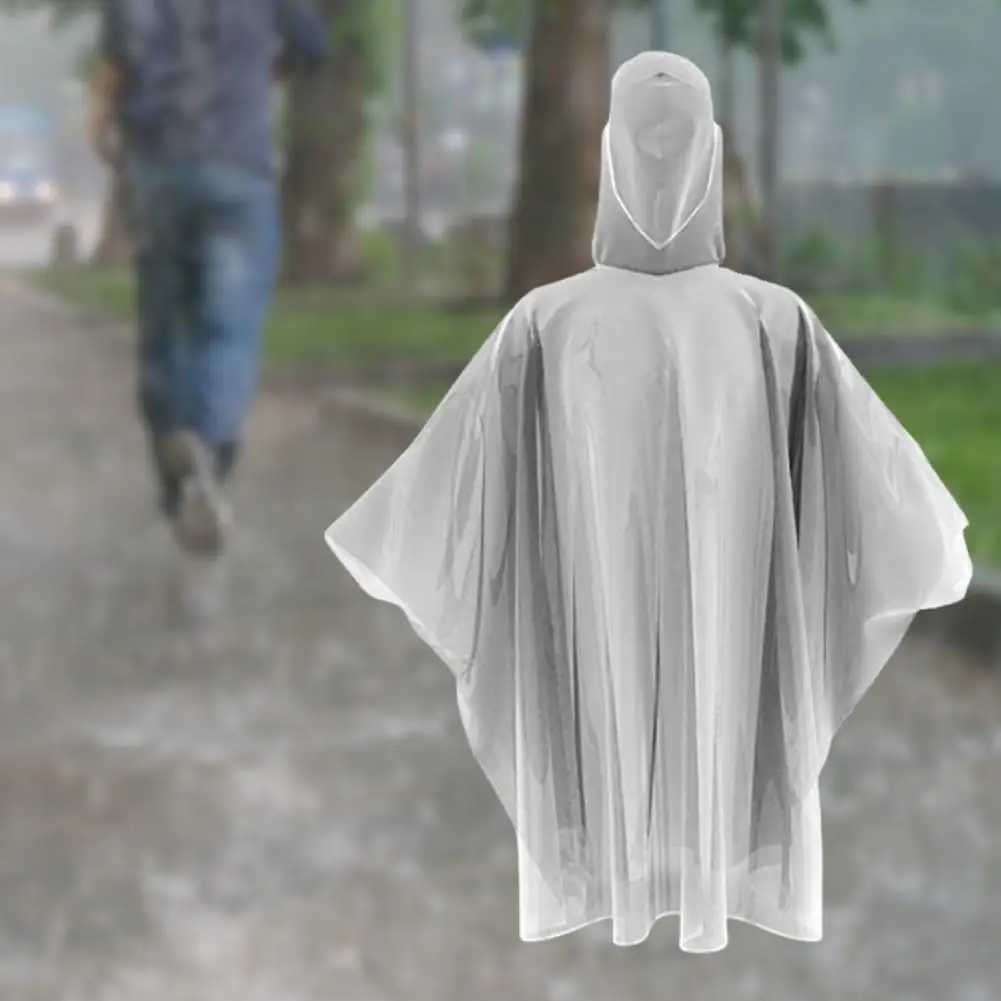 Raincoat for Men Durable Lightweight Rain Poncho Set for Adults Children Hooded Cape for Disposable Protection Waterproof Y240810