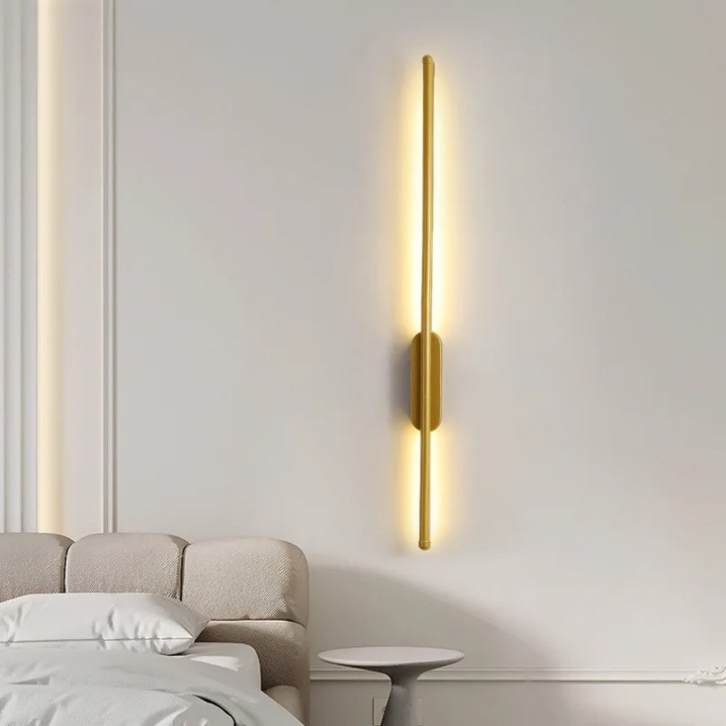 100cm 80cm 60cm Wall Light Modern Simple For Wall Kitchen Corridor Lighting Fixture Wall Lamp Bedroom Living Room Black Gold LED Ceiling Lights