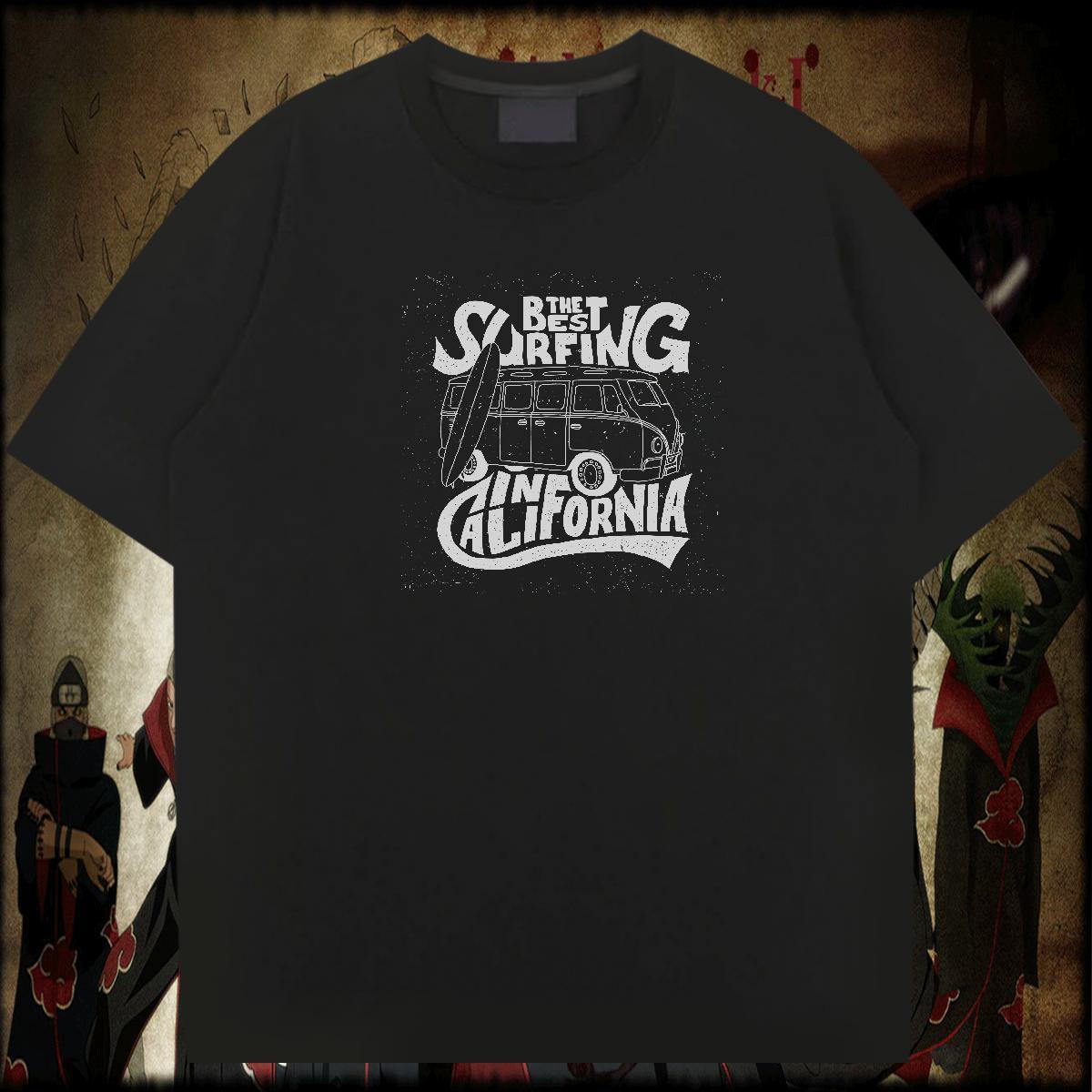 Designer Fashion 230g Cotton T-Shirts car Street Casual Mens Tshirts Tops Breathable Short Sleeve Wholesale DIY Printed
