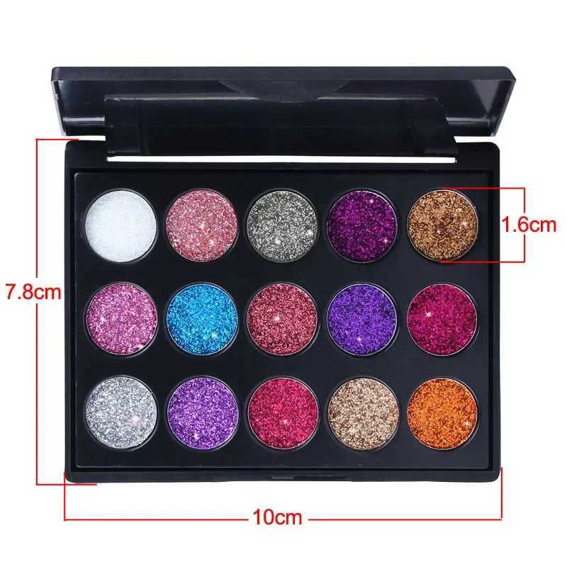 15 Color Glitter Eye Shadow Palette Pigment Professional Eye Makeup Palette Long-lasting Make Up Eyeshadow Palette MakeupW241212