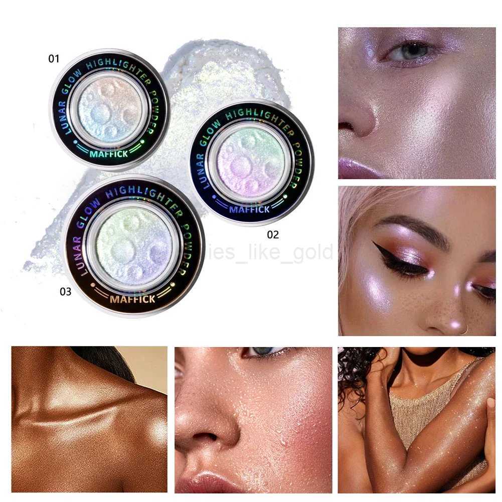 Star Chameleon Highlander Powder Planet Shadow Bronze Facial 3D Contour Bright Glitter Body Flash Illuminator Makeup W240812