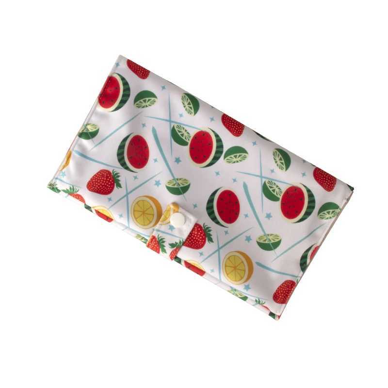 2024 New Fabric Storage Wet Dry Bag Waterproof Double Pocket Travel Beach Swimming Pool Baby Diaper Urine Bag Foldable Wallet Style Handbag W240812