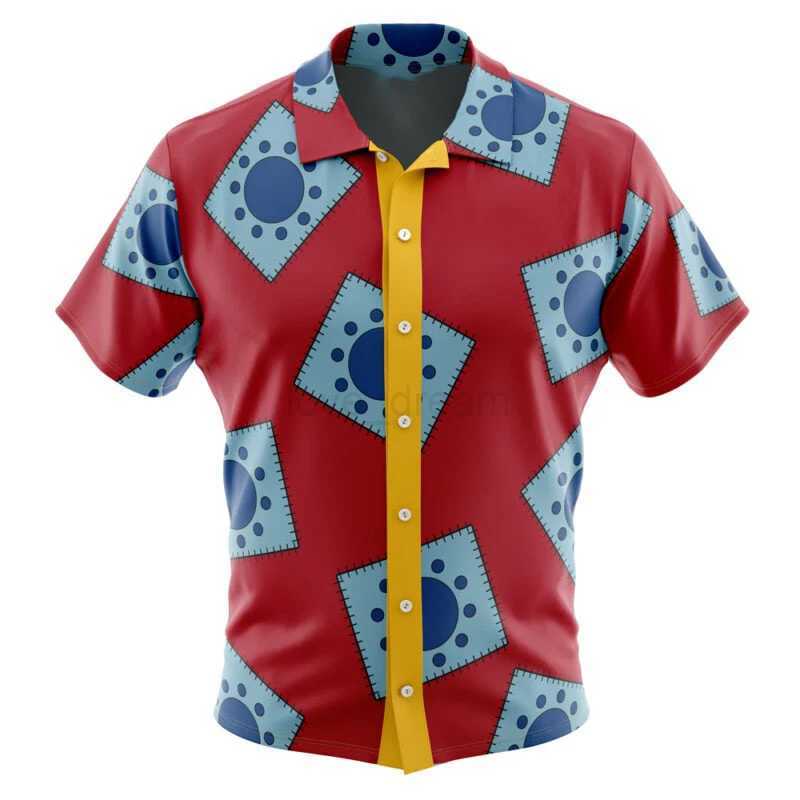 2024 Funny Cosplay Mens Hawaiian shirts 3D Print Mens Summer Loose Beach Oversize Short-sleeved Top Mens Cute shirts for boysXJ240812