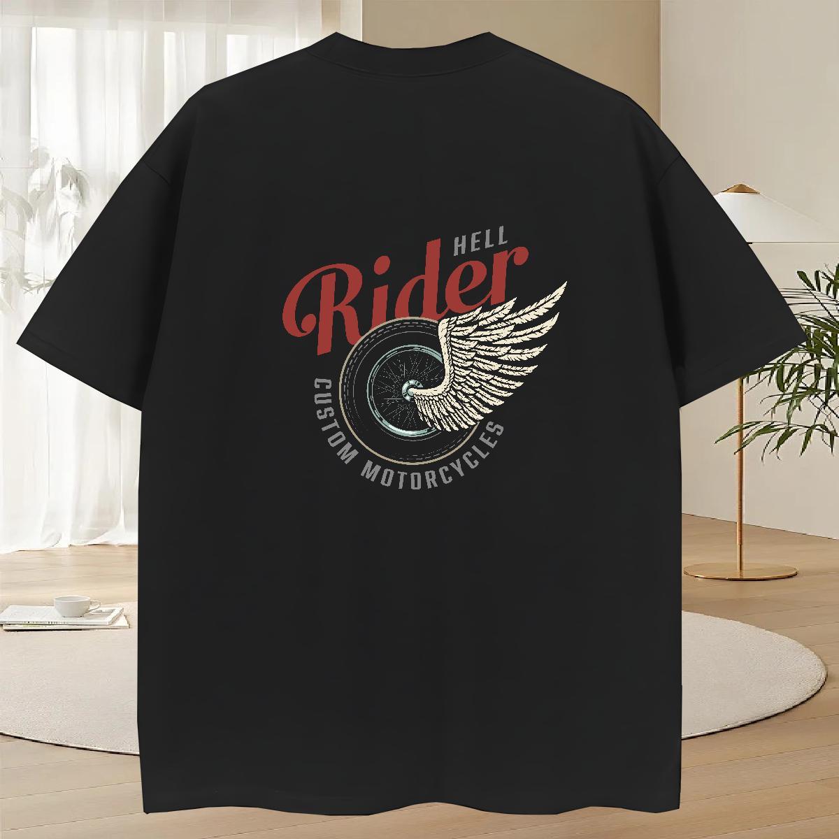 Fashion New Men T Shirts letter Tshirts 230g Cotton High Street Hip Hop Loose Fit Custom Cartoon Pure Cotton Mens Tshirts