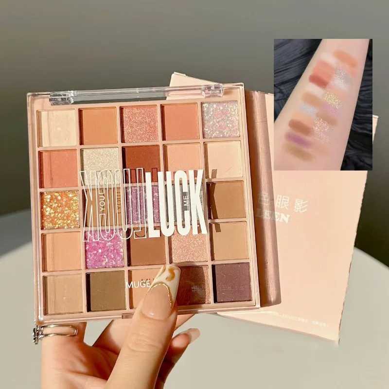 Orange Peach Eyeshadow Palette 25Color Earth Tone Eye Shadow Low Saturation Orange Brown Eyeshadow Plate Gentle Gloss Eye-shadowCL240812