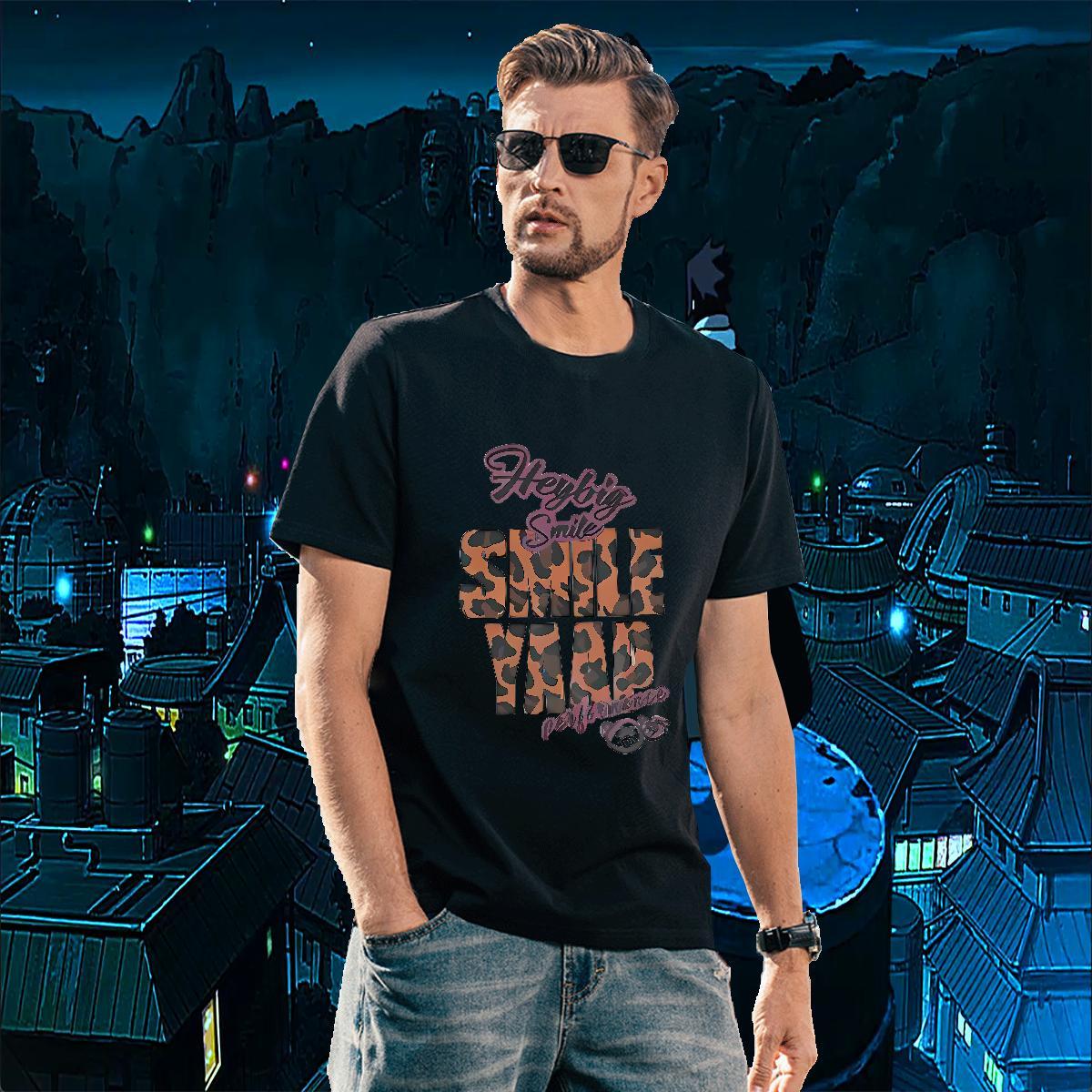 Soft Men Tshirts letter 230g 100% Cotton Casual Daily Wear Breathable Crew Neck Mens T Shirts Graphic 2024 Tops