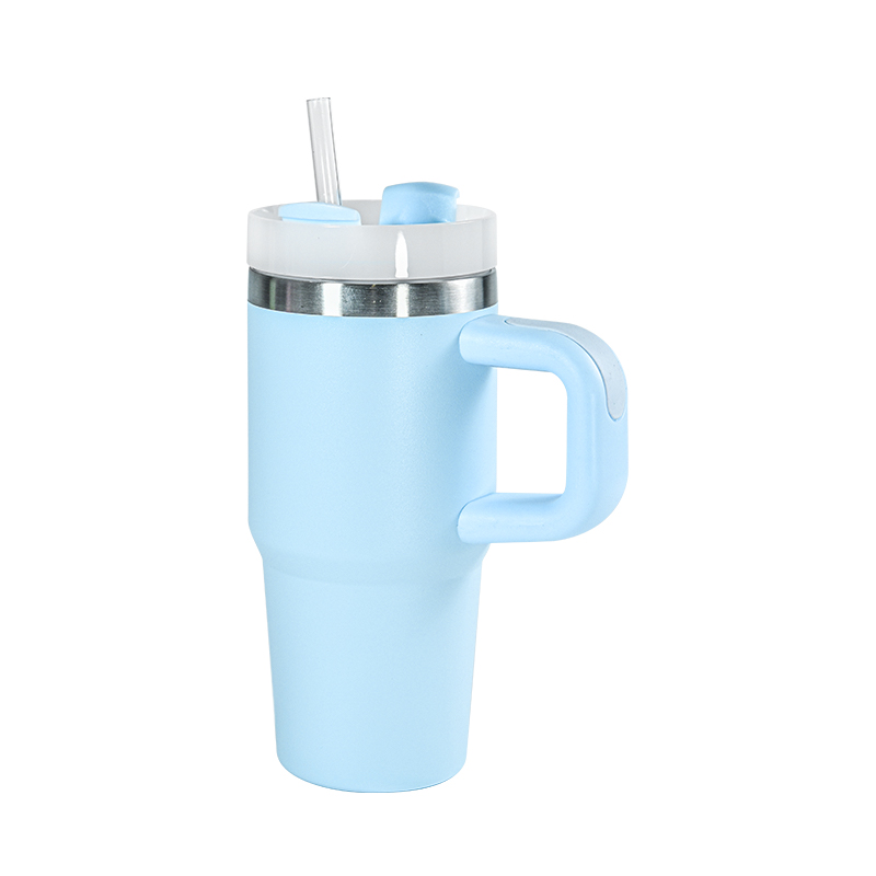 14oz Reusable Tumbler with Handle and Straw Stainless Steel Insulated Travel Mug Tumbler Insulated Car Cup Keep Drinks Cold Mini