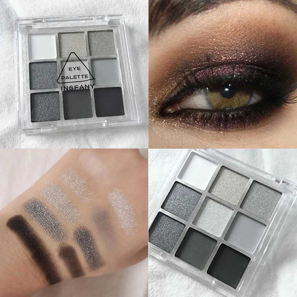 9 Color Cool Color eye shadow Palette Black Smoke Palette Matte Flash eye shadow Palette Smoke eye shadow Color PaletteW241212