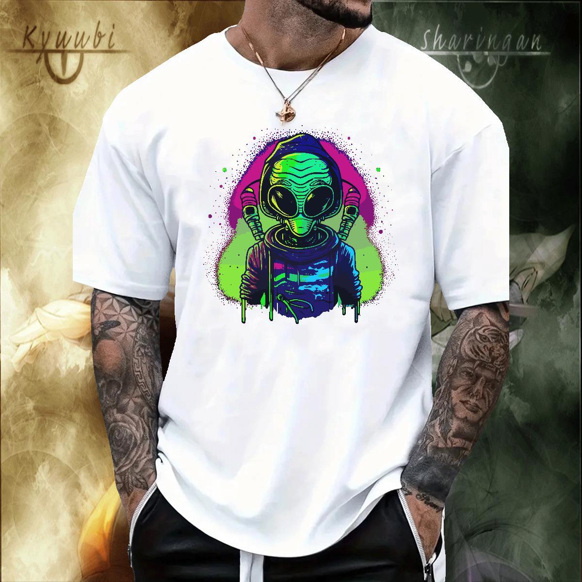 Free Shipping Mens T Shirts ET Clothes 100% Cotton 230g Outdoor Designer Oversized 3XL 4XL Round Neck Short Sleeve Couples T Shirts