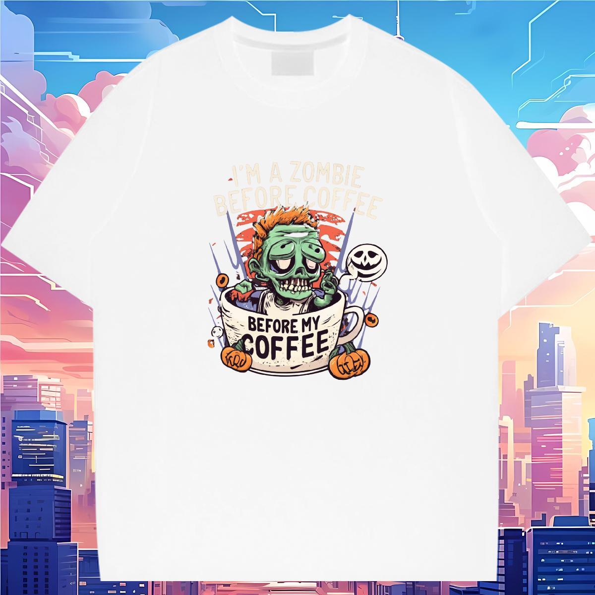 Classic T-Shirts skull Wear 100% Cotton 230g Summer Casual Loose Fit Customized Breathable Couples T Shirts