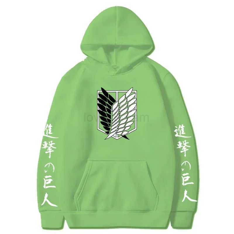 Men Hoodies Sweatshirts Japanese Anime Shingeki No Kyojin Graphic Hoodies Men Pullover Hooded Sweatshirt UnisexXJ240812