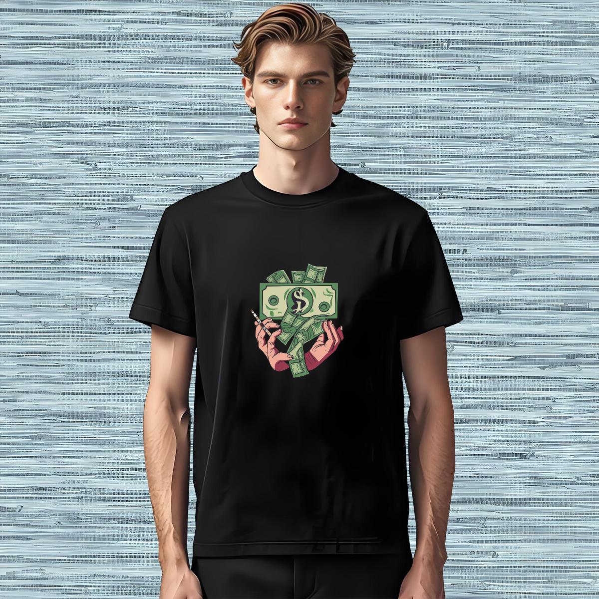 Classic Man T Shirts skull Tees 230g 100% Cotton Street wear Hip Hop Comfortable Customized Print Breathable Crew Neck Mens Tshirts