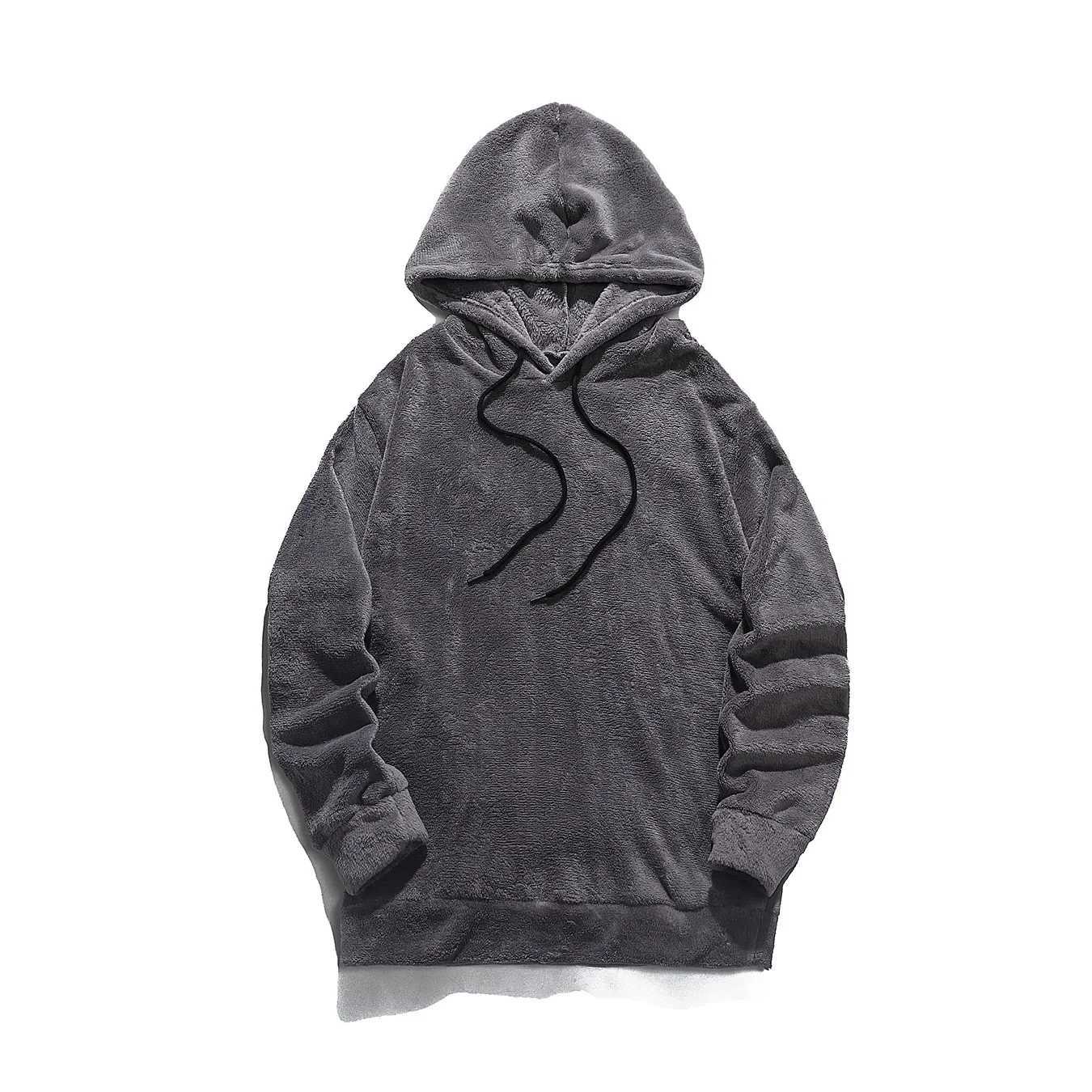Mens plush hoodie mens breathable sweater plain sportswear for gym fitness running bodybuilding and training brand newXJ240812