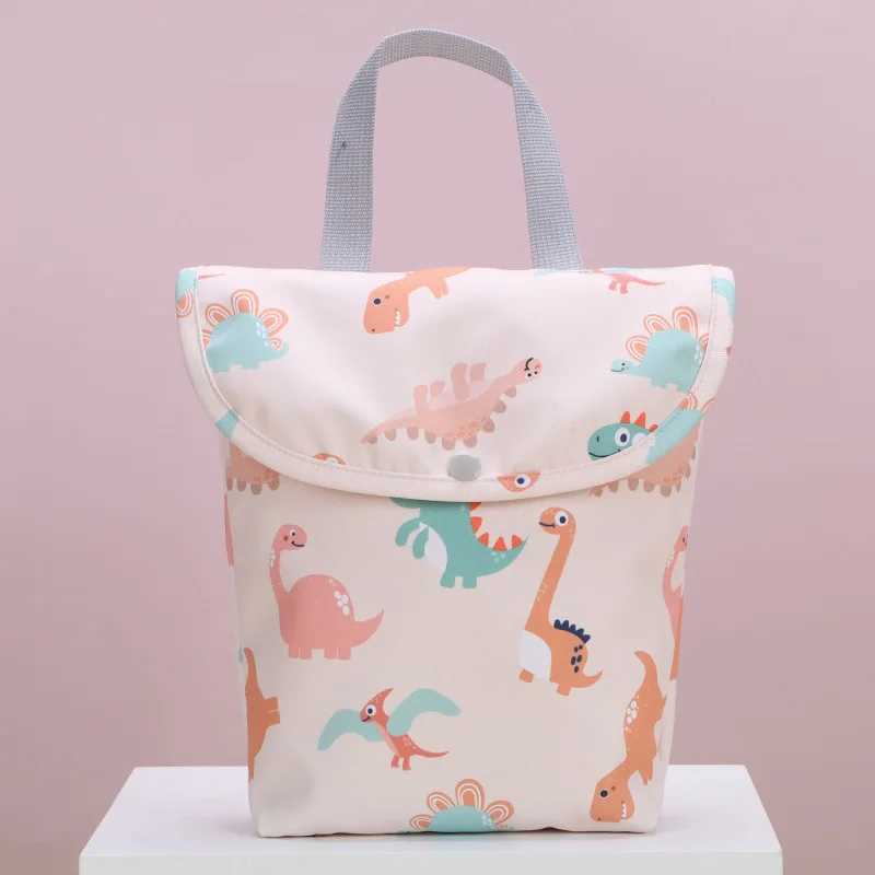 Cute Dinosaur Baby Diaper Storage Bag Outdoor Portable Waterproof Baby Diaper Storage Bag W240812