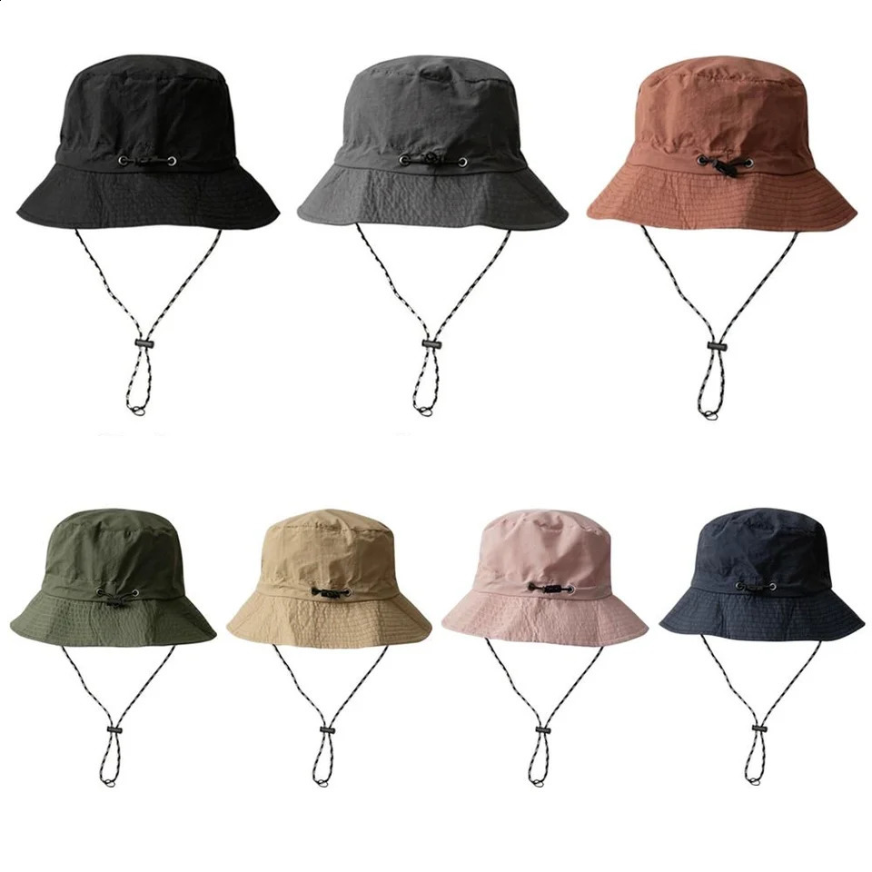 Fishermans Hat Womens Folding Waterproof Summer Sunscreen UV Protection Camping Hiking Mountain Outdoor 240812