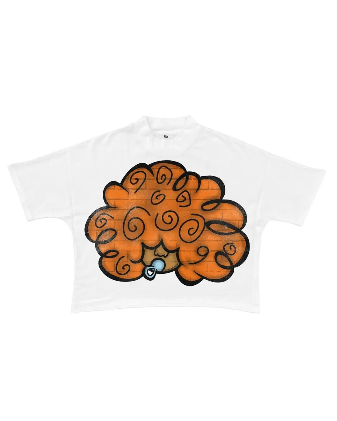 Y2K American Hip Hop Street Spoiler Anime Avatar Printed T-shirt Mens Summer Cotton Short sleeved Womens Clothing 240819