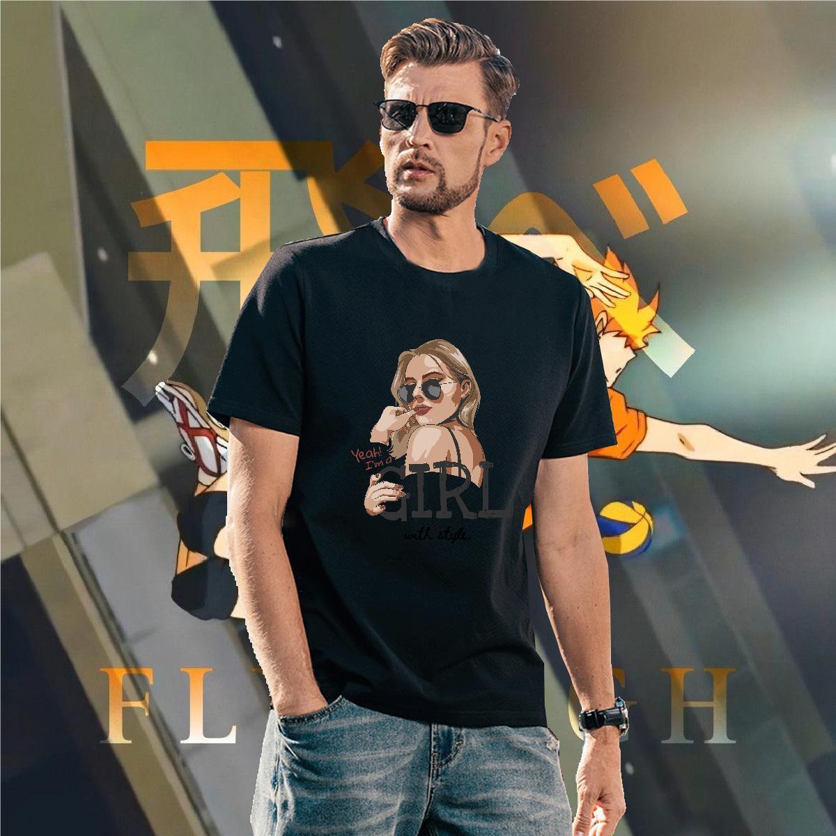 Soft Men Tshirts letter 230g 100% Cotton Sport Breathable T Shirts Men Customized Fashion New Top Tees