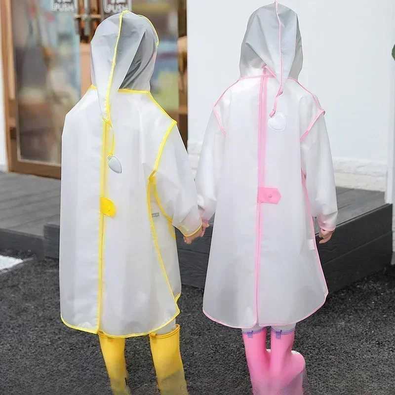 Childrens Raincoat Cartoon Male and Female Kindergarten Baby Child Primary School Student Transparent Raincoat Male and Female Y240810