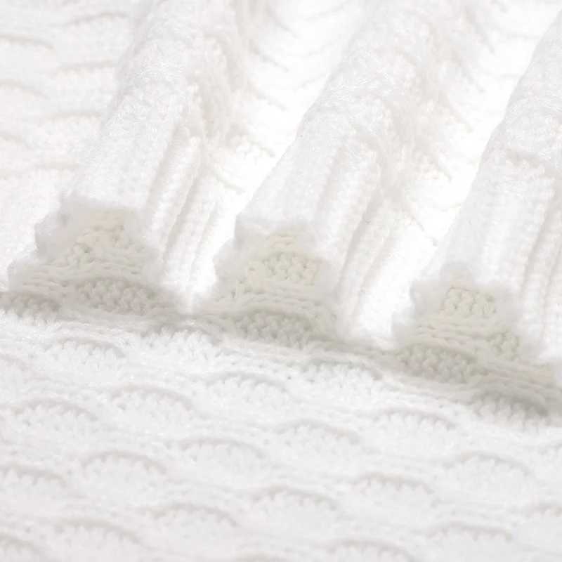 Super soft baby blanket newborn baby stroller baby bag cushion lightweight knitted baby throw receiving blanketW240810