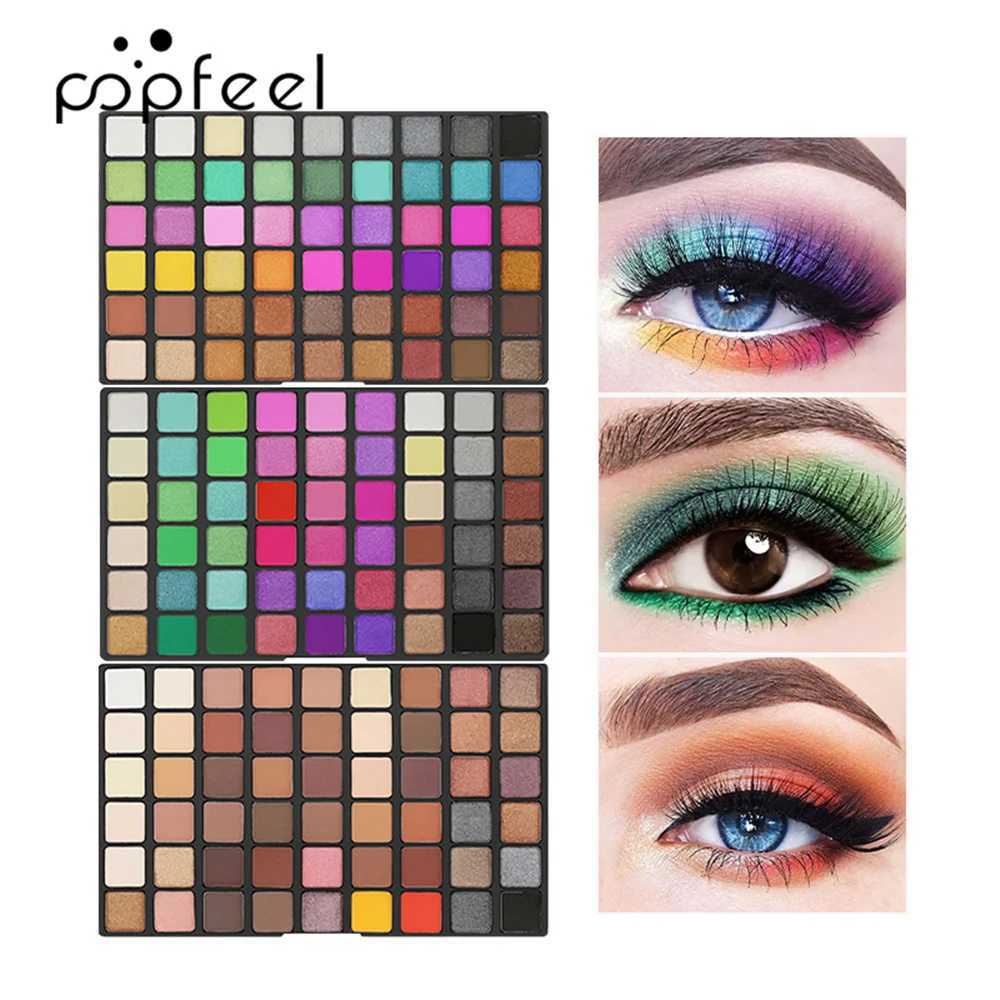 Popfeel 180 / 252 Color Shimmer Glitter Eye Shadow Palette Waterproof Cosmetic Profissional Matte Eyeshadow Cream Makeup PaletteCL240812