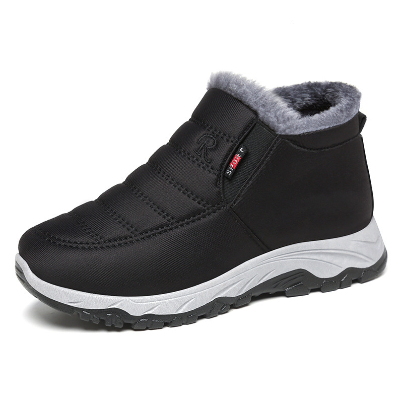 Ddmysports Cotton Shoes New Winter Style Plush Thickened Couple S Snow Middle Aged And Elderly Short Boots Warm Old Beijing Cotton Outdoor Shoes