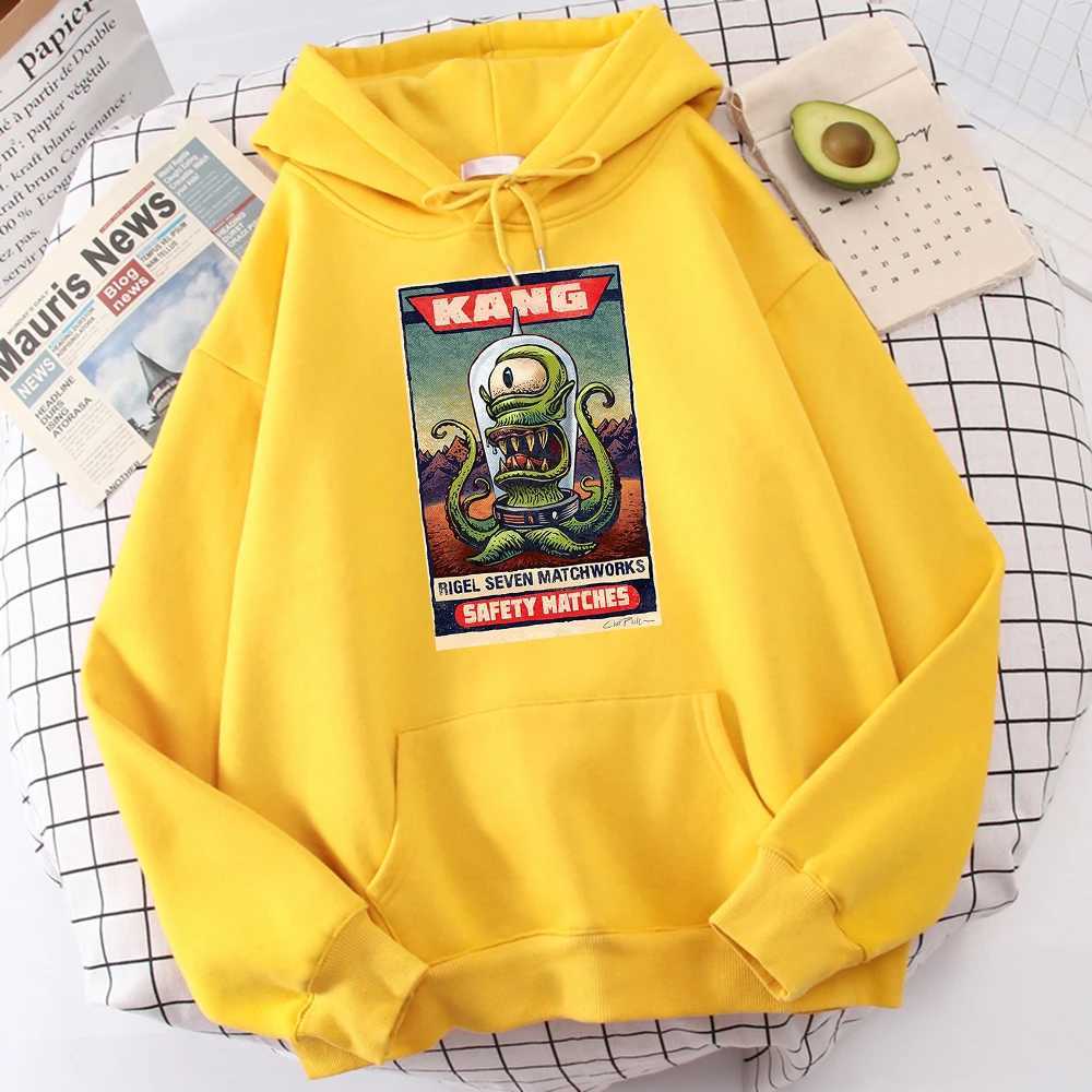 Aline Kang Safet Machine Punk Printed Hoodie Mens Extra Large Warm Sweatshirt Autumn Casual Hoodie Loose Pullover TopW240724