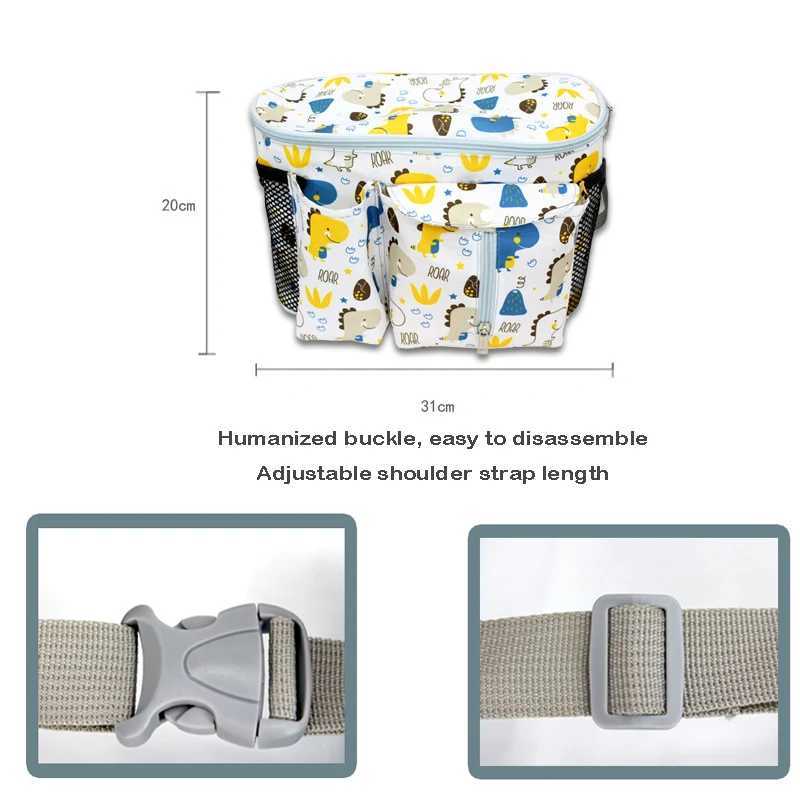 Mummy bag organizer bag carrier for baby storage baby stroller hanging bag multifunctional storage cart out bag W240812