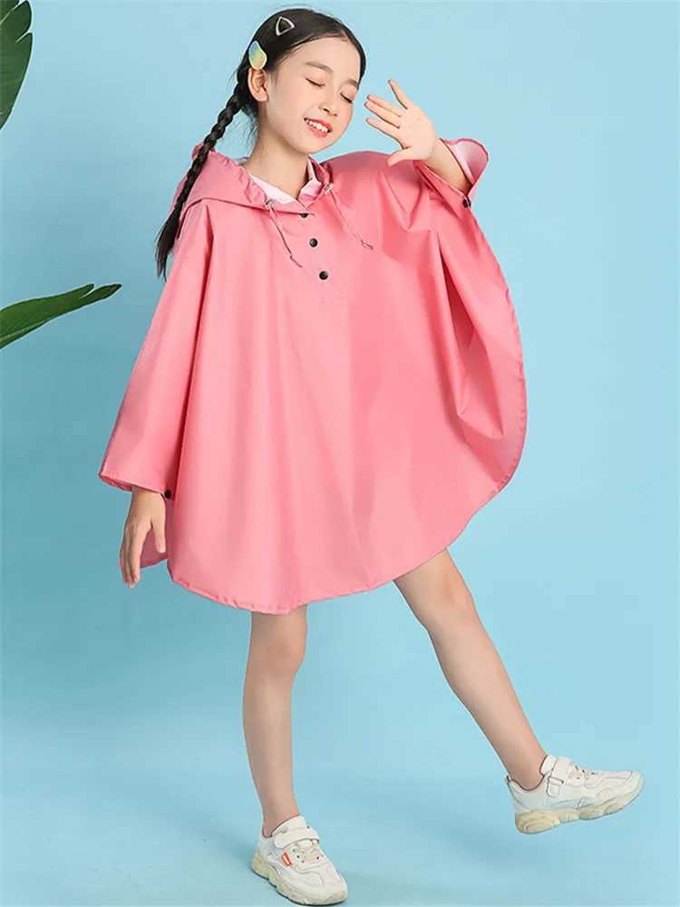Family Matching Rain Coat Waterproof Rainwear Outdoors Hiking Girls Raincoat Poncho Trench Portable Hooded Mother Mon Children Y240810