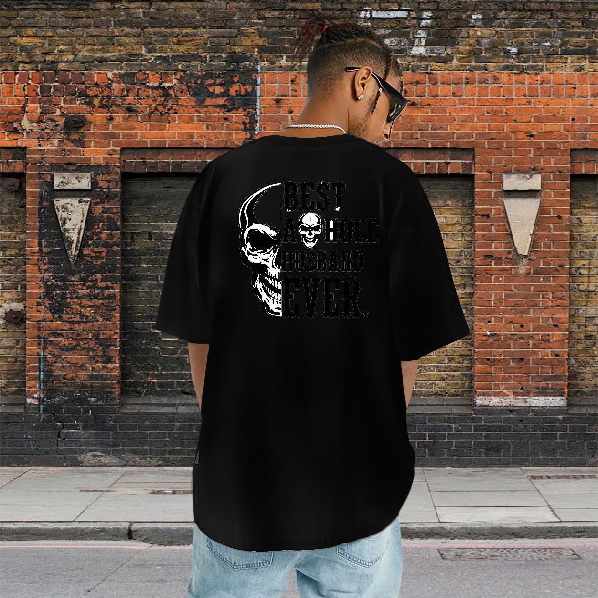 Wholesale T Shirt For Man skull Clothings 100% Cotton 230g High Street Hip Hop Designer Asian Size Short Sleeve Soft Men Tshirts